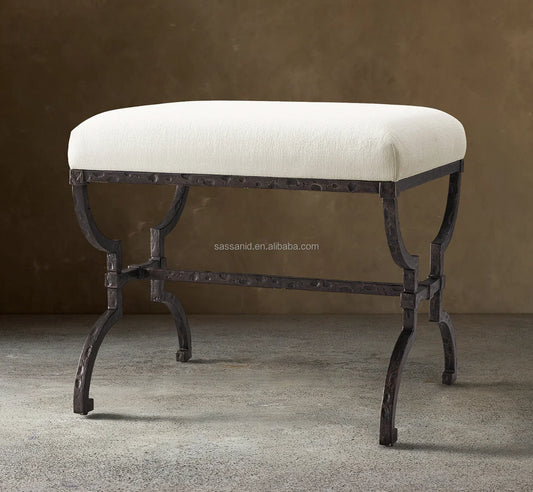 Hugo Stool – French Modernism Hand-forged Iron Statement Piece