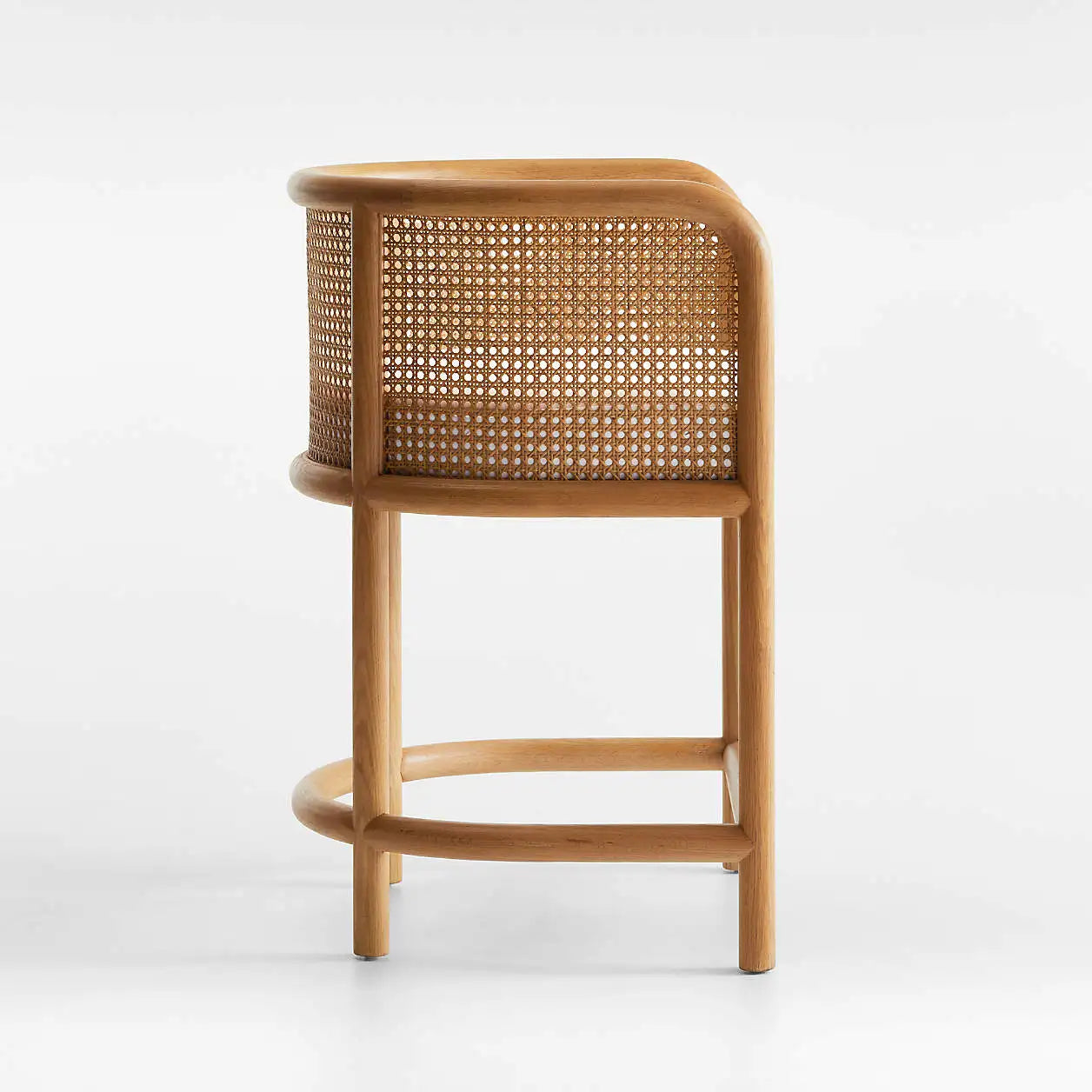 Bentwood Counter Stool – Contemporary Oak and Performance Fabric | 1601099071720