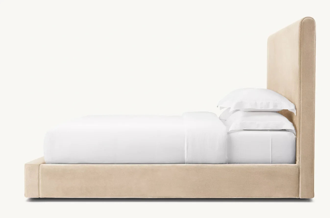 Cloud Platform Bed – Tufted Panel Performance Linen Weave 60-inch | 1600654351832