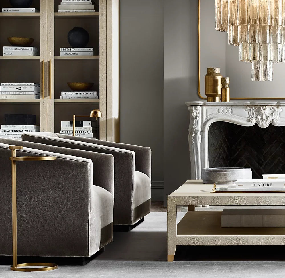 Shelter Armchair – Midcentury Geometric Design in Solid Oak and Italian Leather