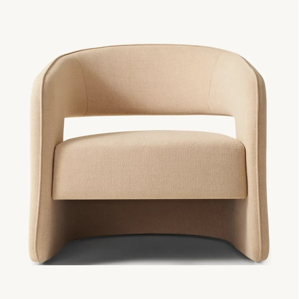 Gina Open Back Chair Contemporary Minimalism Solid Oak by Re Home