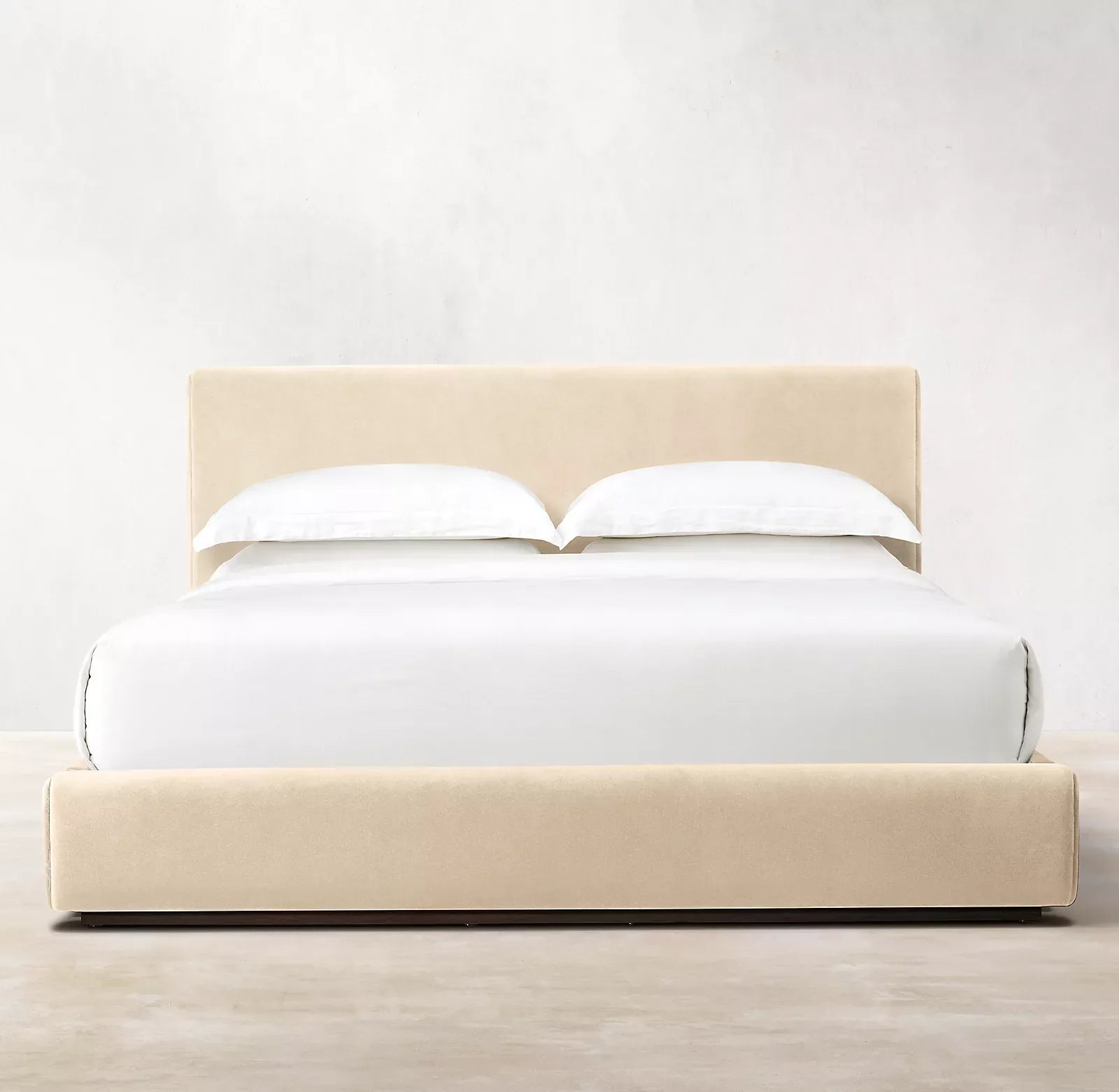 Cloud Platform Bed – Tufted Panel Performance Linen Weave 60-inch | 1600654351832