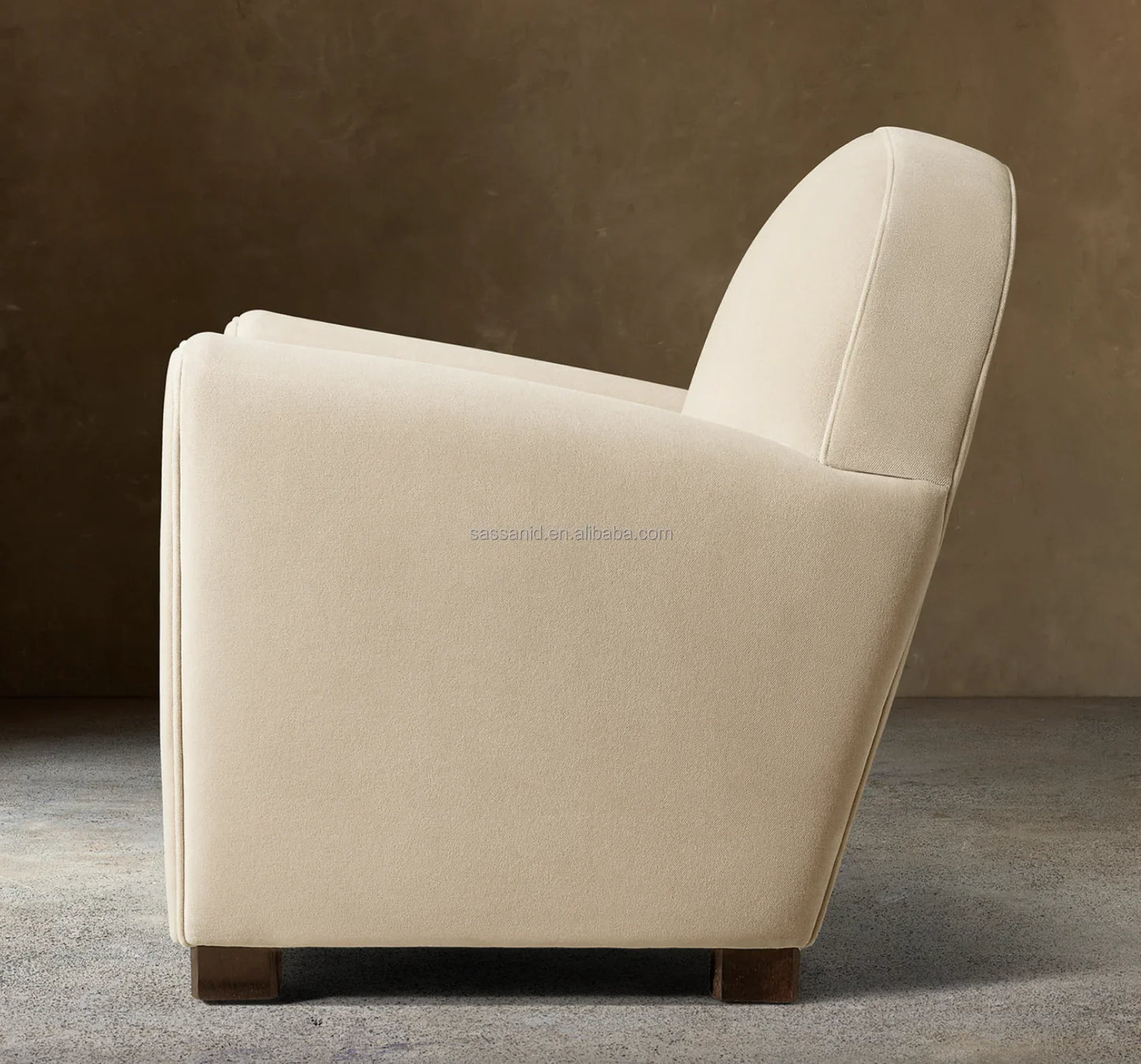 Club Chair – Mid-Century European Solid Oak & Leather Statement Piece