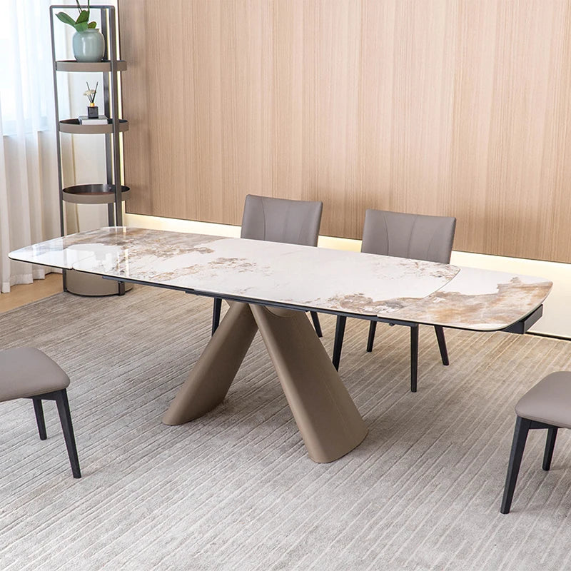 Luxury 1601623894451 Ceramic Extendable Dining Table Modern Italian Style for Villa