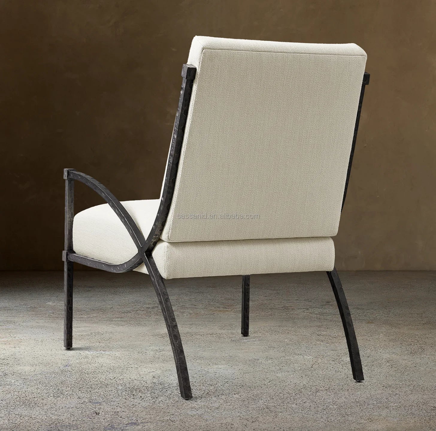 Hugo Accent Chair – French Modernism Hand-forged Iron Statement Piece