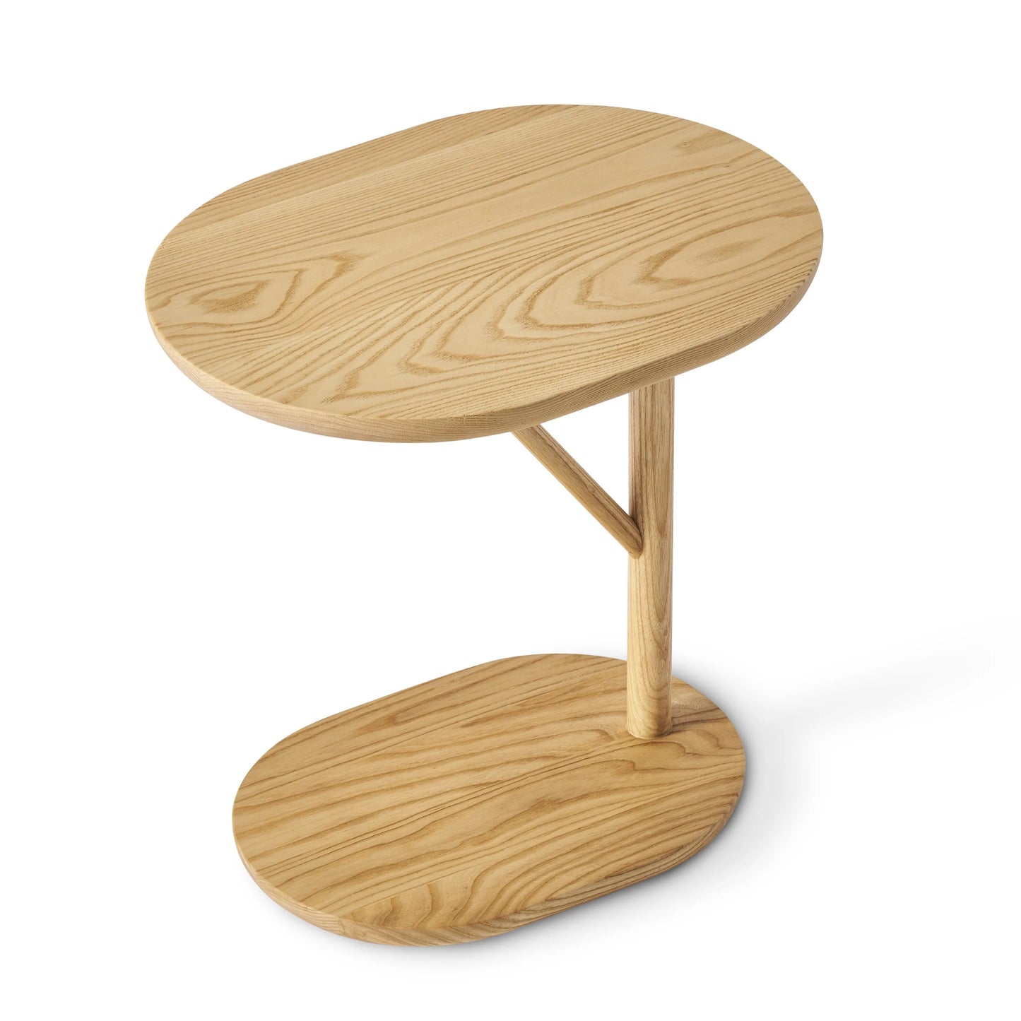 Modern Minimalist Solid Wood Side Table Cream Wabi-Sabi Style Eco-Friendly Living Room End Table