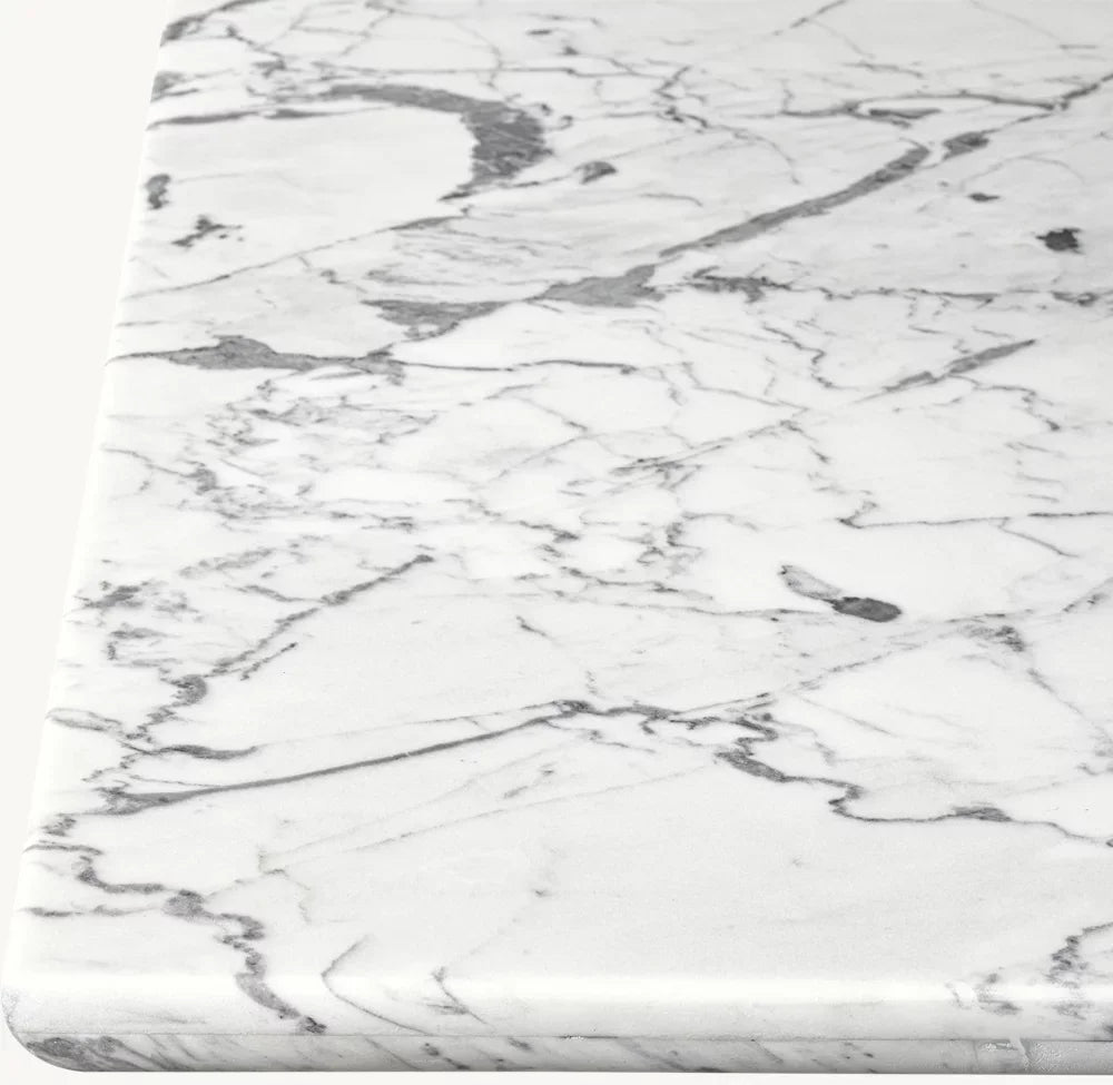 Dining Table – Mid-Century Italian Arabescato Marble Strada Statement Piece