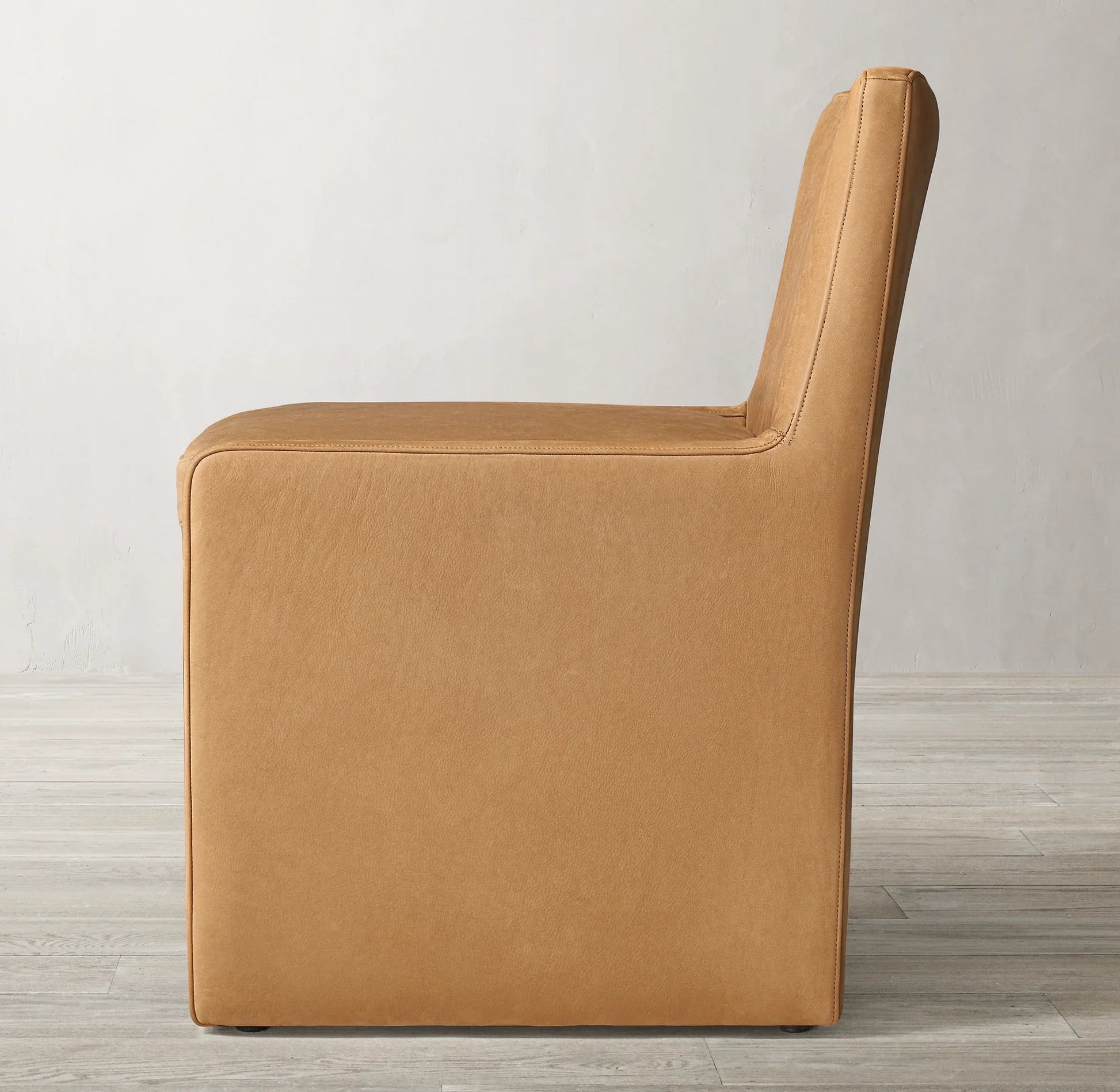 Mattia European Dining Chair – Sculptural Track Arm – Solid Wood – Modern Luxury