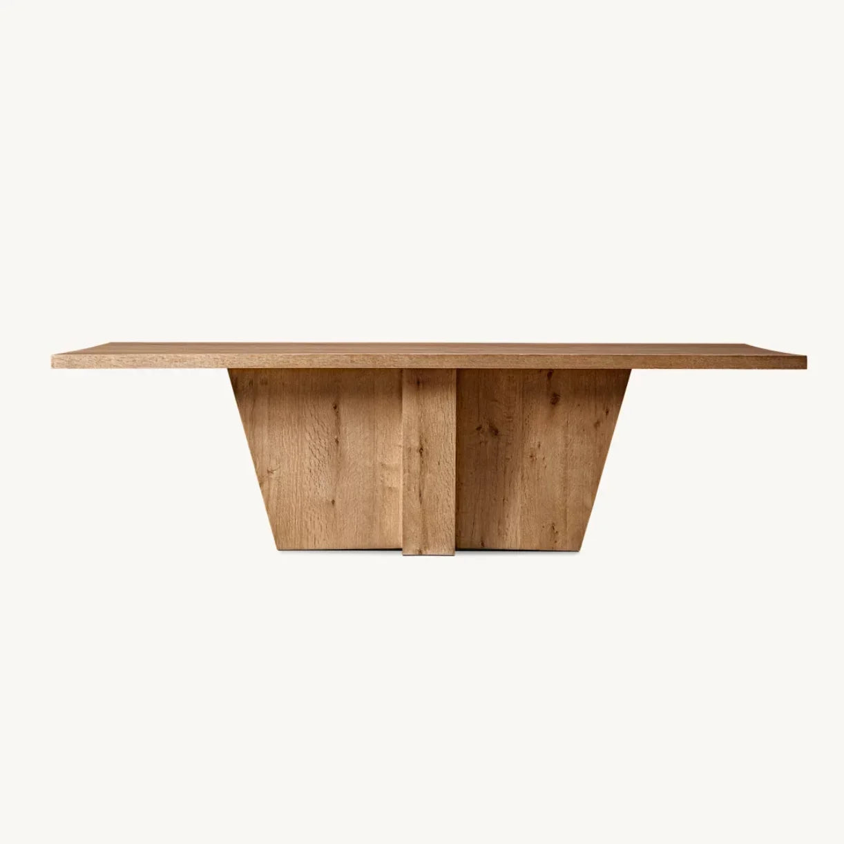 Modernist Handcrafted American Oak Dining Table – Architectural Statement Piece
