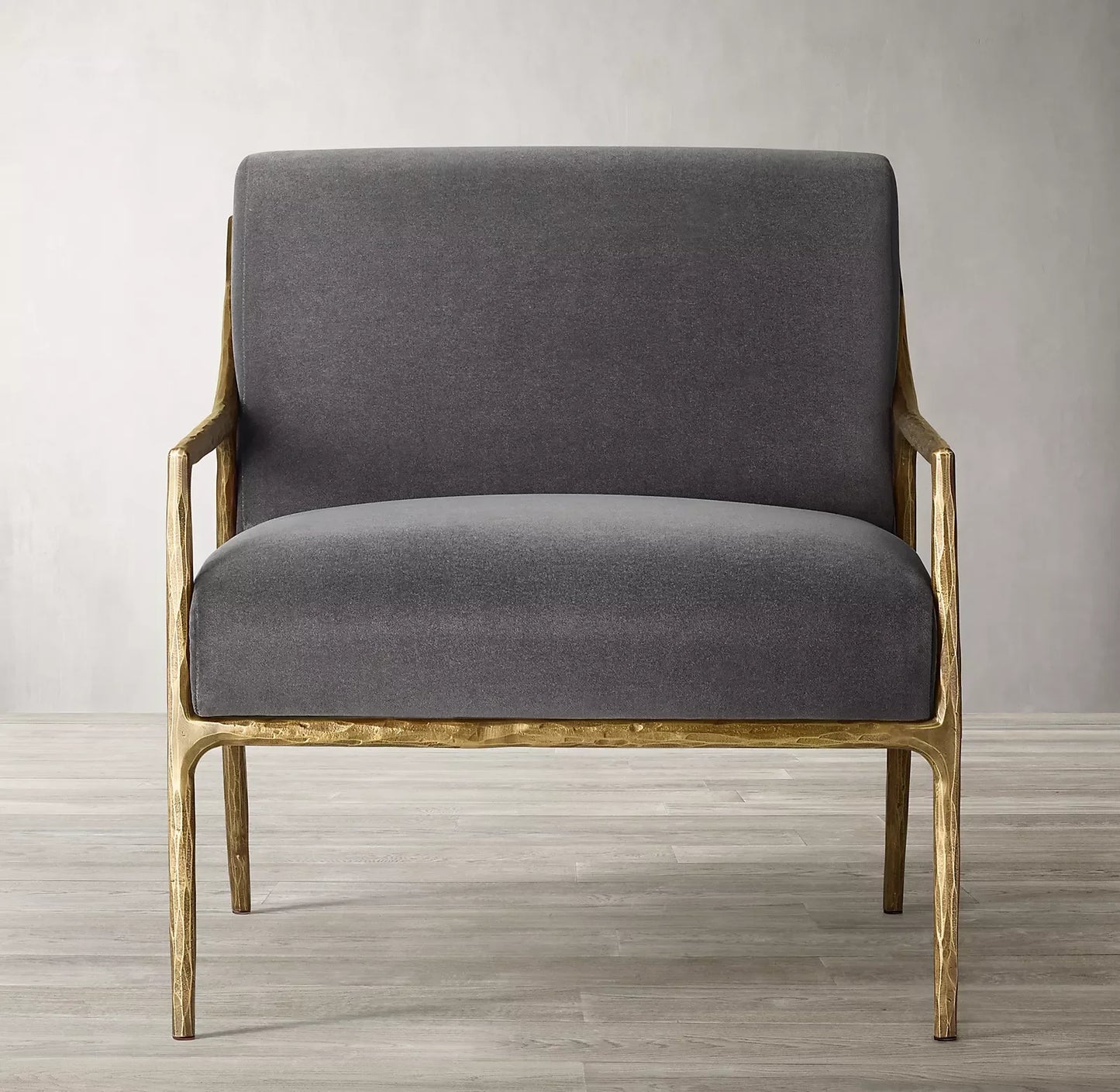 Thaddeus Slope Arm Chair – Hand Forged Metal Statement Piece