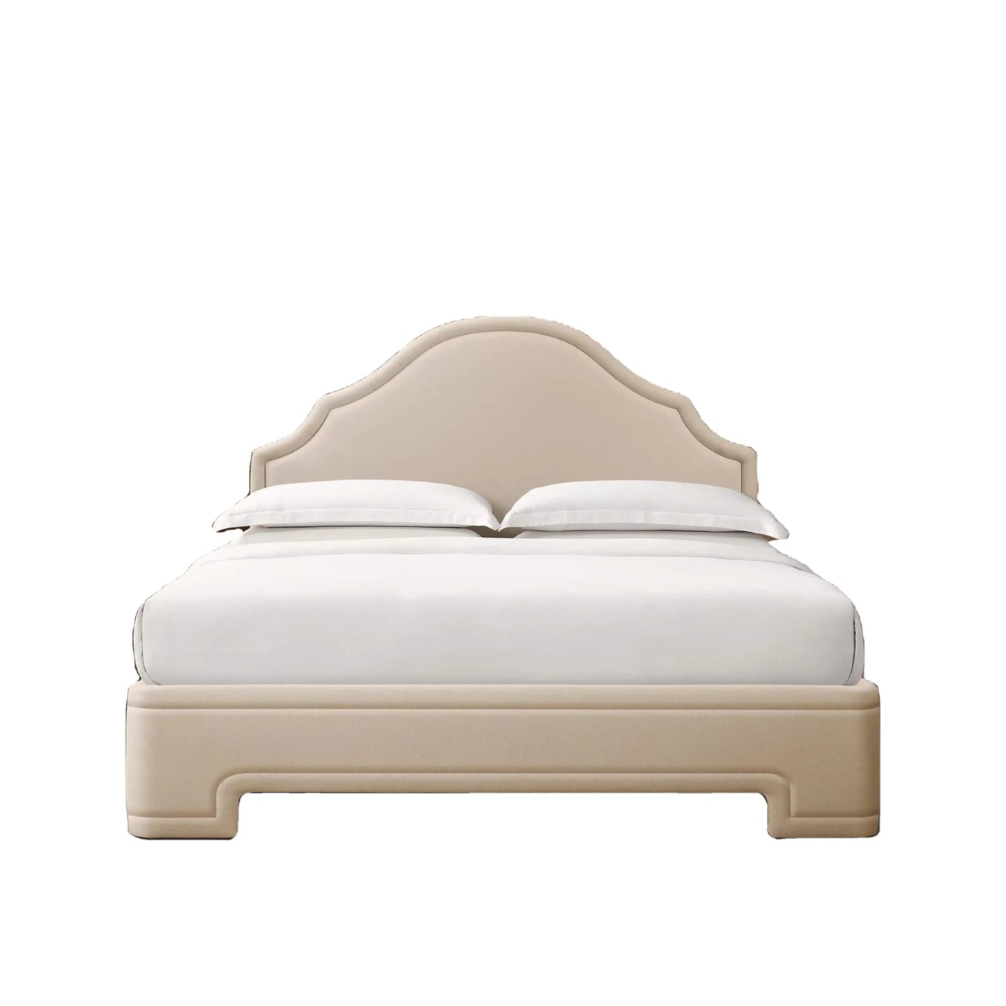 Upholstered Velvet Bed – Modern Retro Design Statement Piece | 026