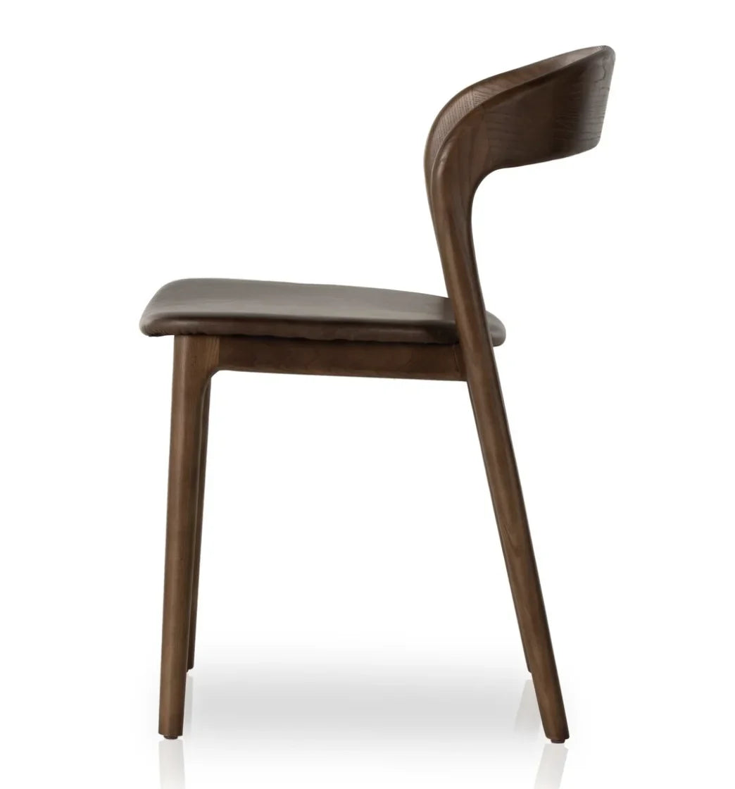 Hemingway Dining Armchair – Midcentury Solid Oak & Leather Statement Piece