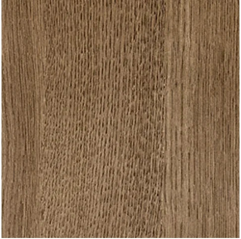 Shelter Bed with Postmodern Fabric Upholstery – Brown Oak Sculptural Platform