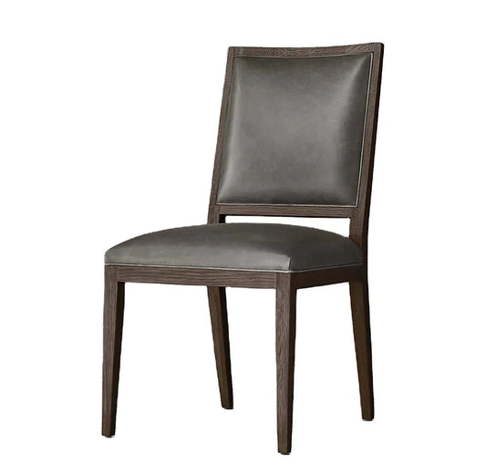 Mid-Century Dining Chair – Solid Oak & Berkshire Leather Statement Piece
