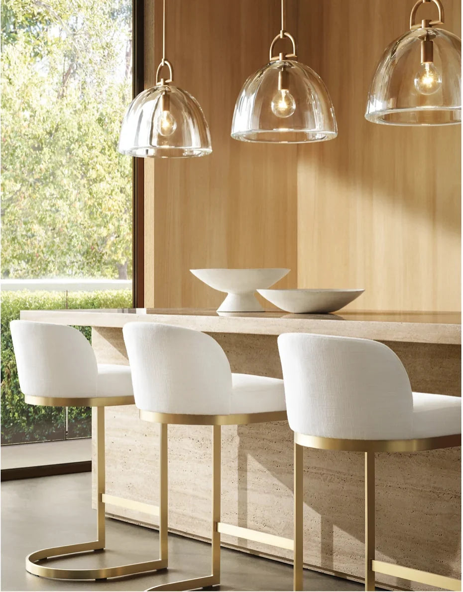 Rome Leather Bar & Counter Stool – Italian Berkshire Leather Designer Seating