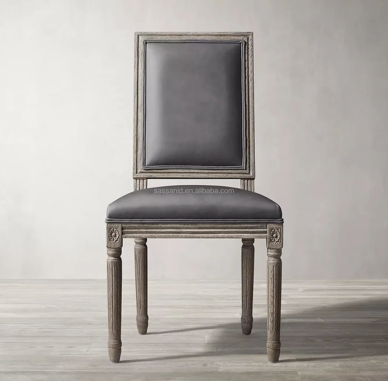 Vintage Leather Dining Chair – Mid-Century Modern Architectural Statement Piece