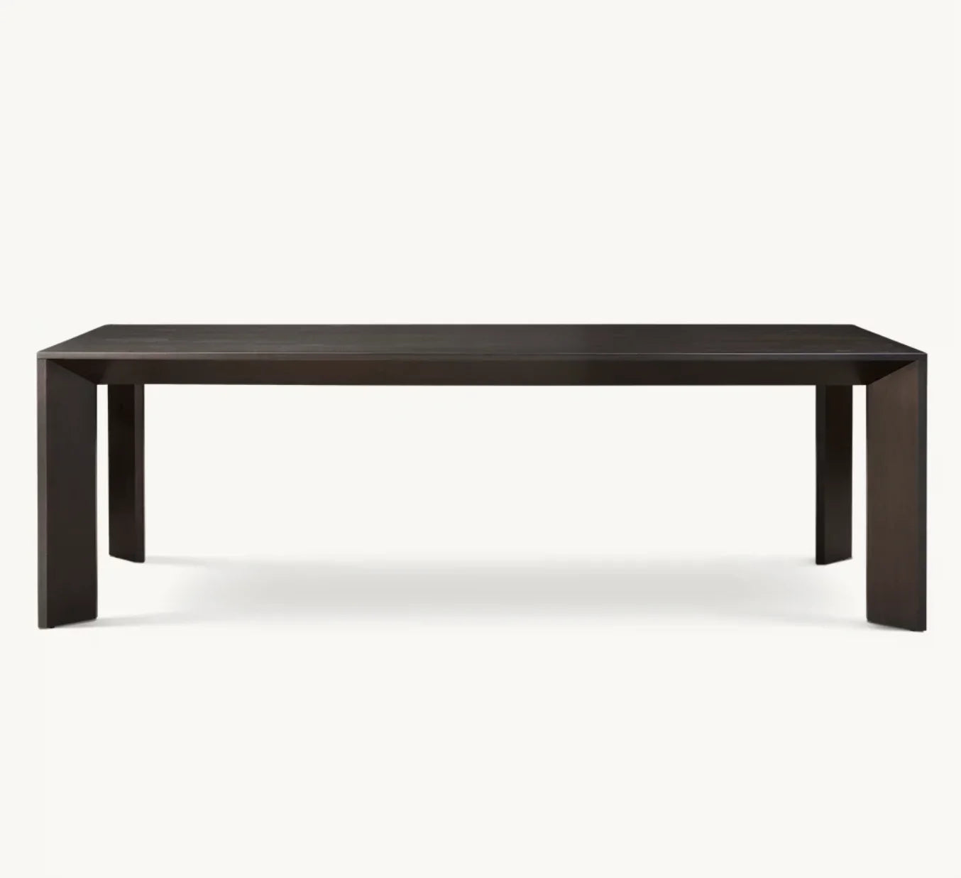 Contemporary Design Luxury Dining Table – Solid Wood Rectangular Statement Piece