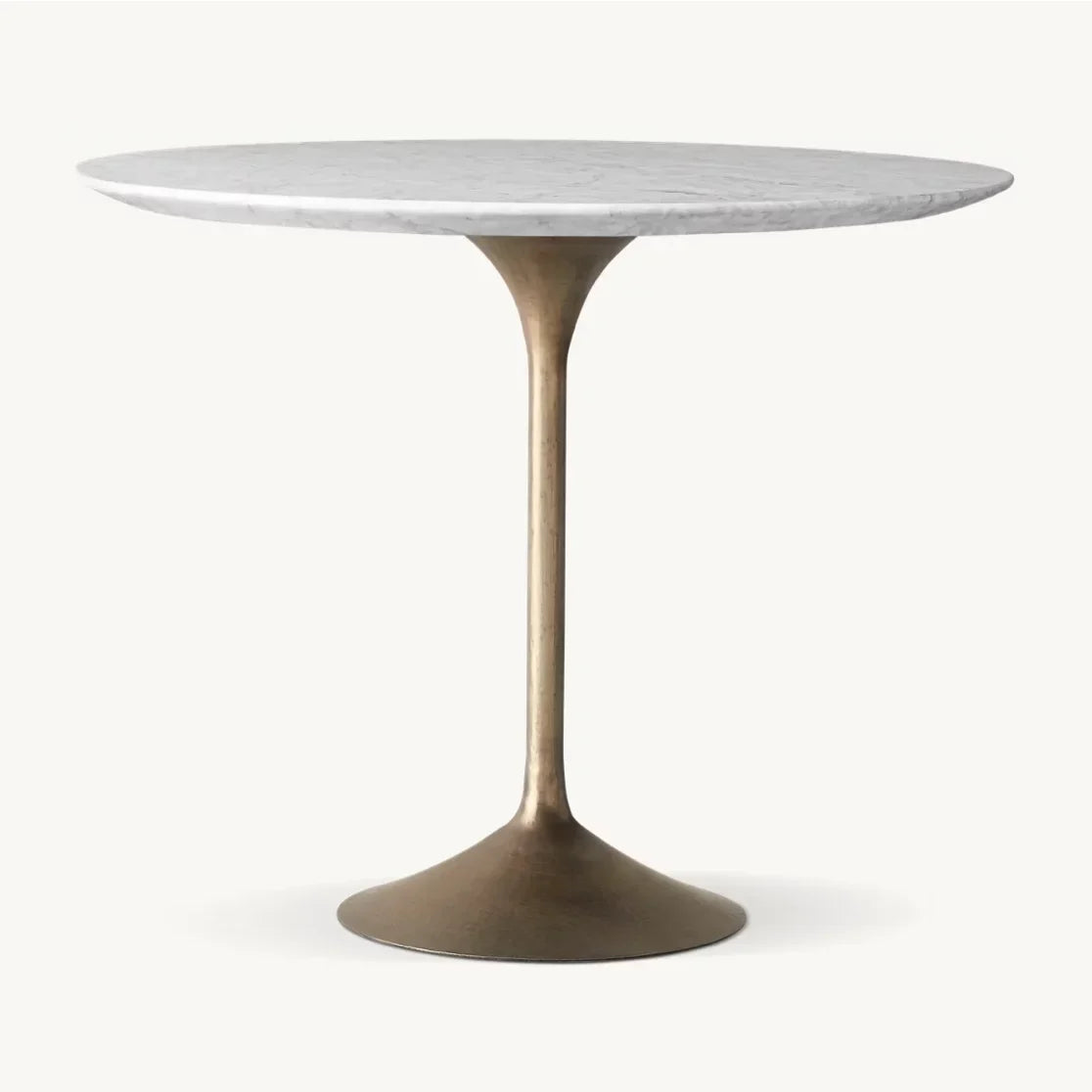 Bistro Table – Mid-Century Radial Fancy Face Metal Statement Piece