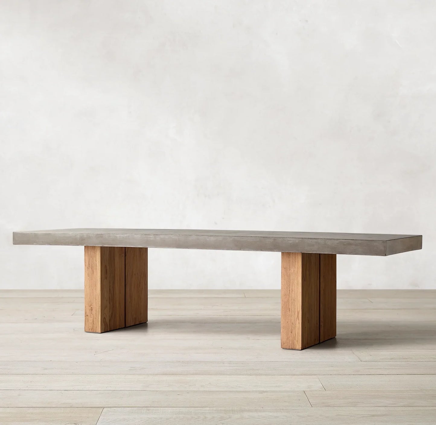 Solano Rectangular Dining Table – Polished Concrete Bauhaus Contemporary Statement Piece
