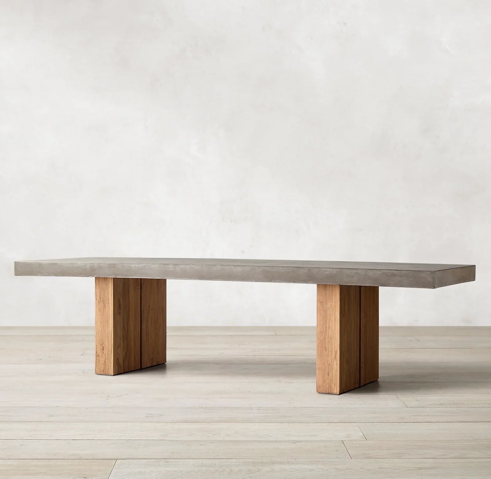 Solano Rectangular Dining Table – Polished Concrete Bauhaus Contemporary Statement Piece