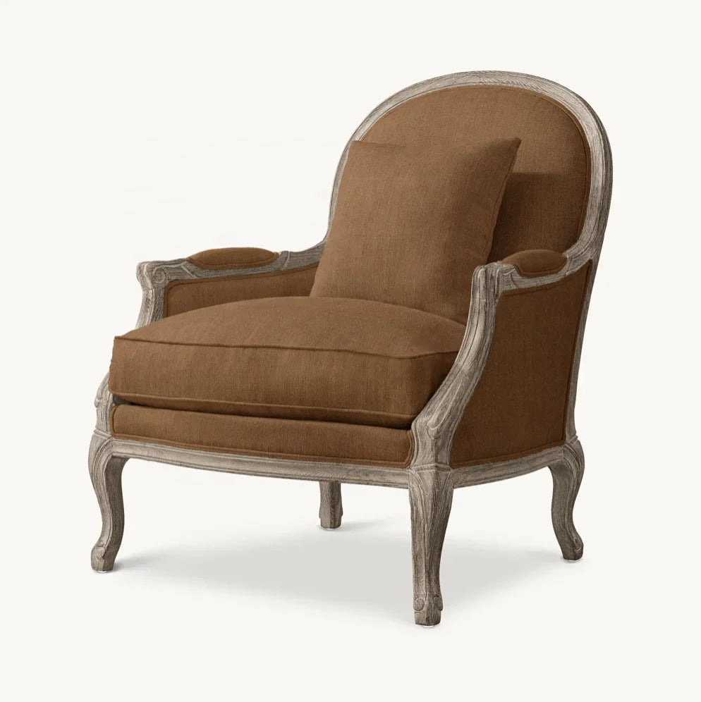 French Style Living Room Chair – 18th-Century Upholstered Statement Piece
