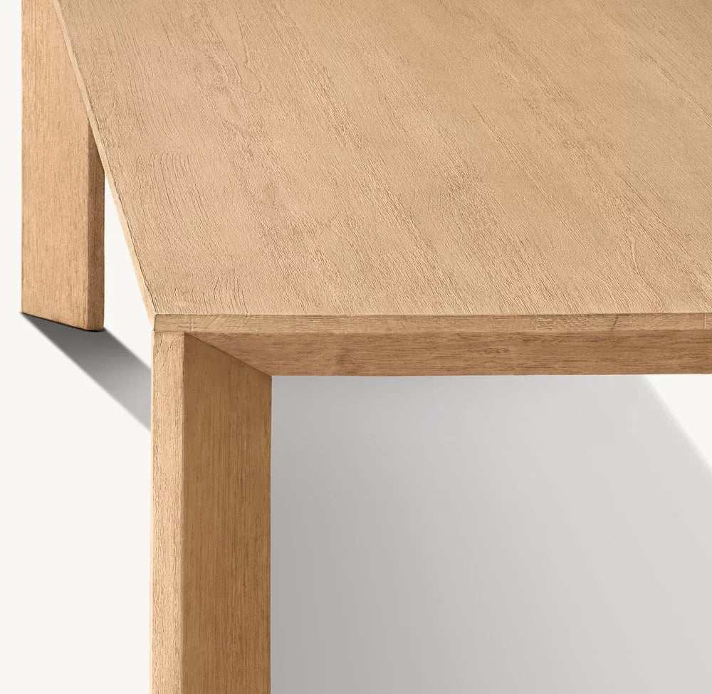 Arles Rectangular Dining Table – European Solid Timber Contemporary Statement Piece