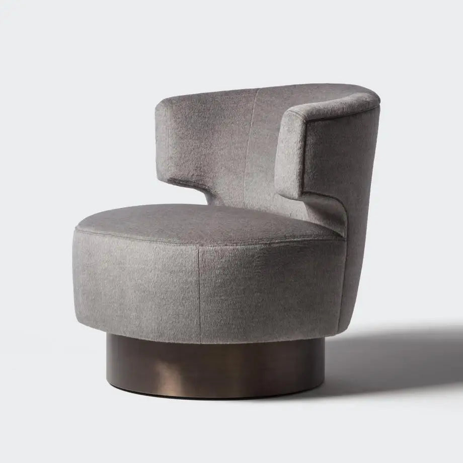 Mesa Occasional Chair – Midcentury Geometric Solid Oak and Leather Statement Piece