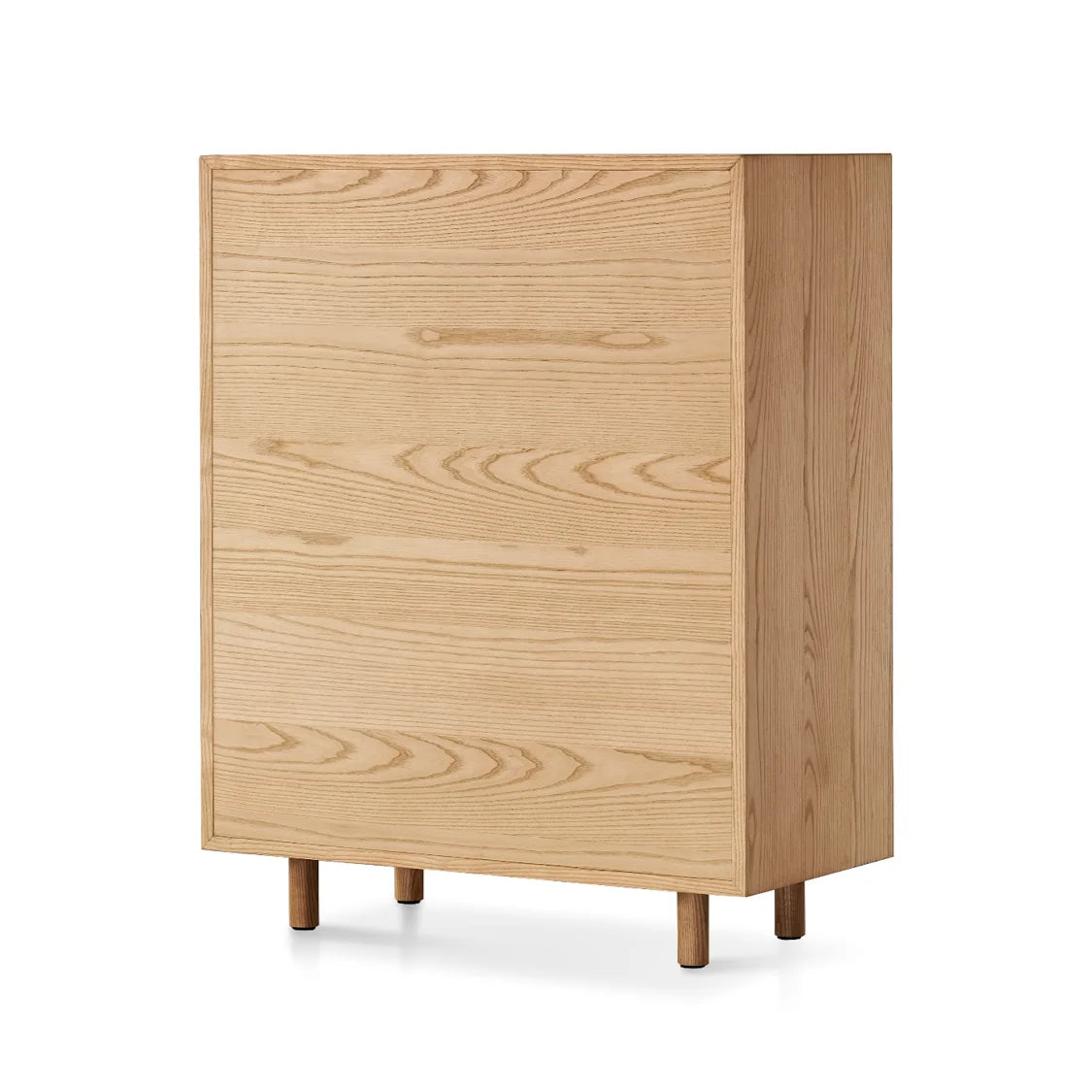 Modern Minimalist Ash Wood Chest of Drawers with 3 Drawers