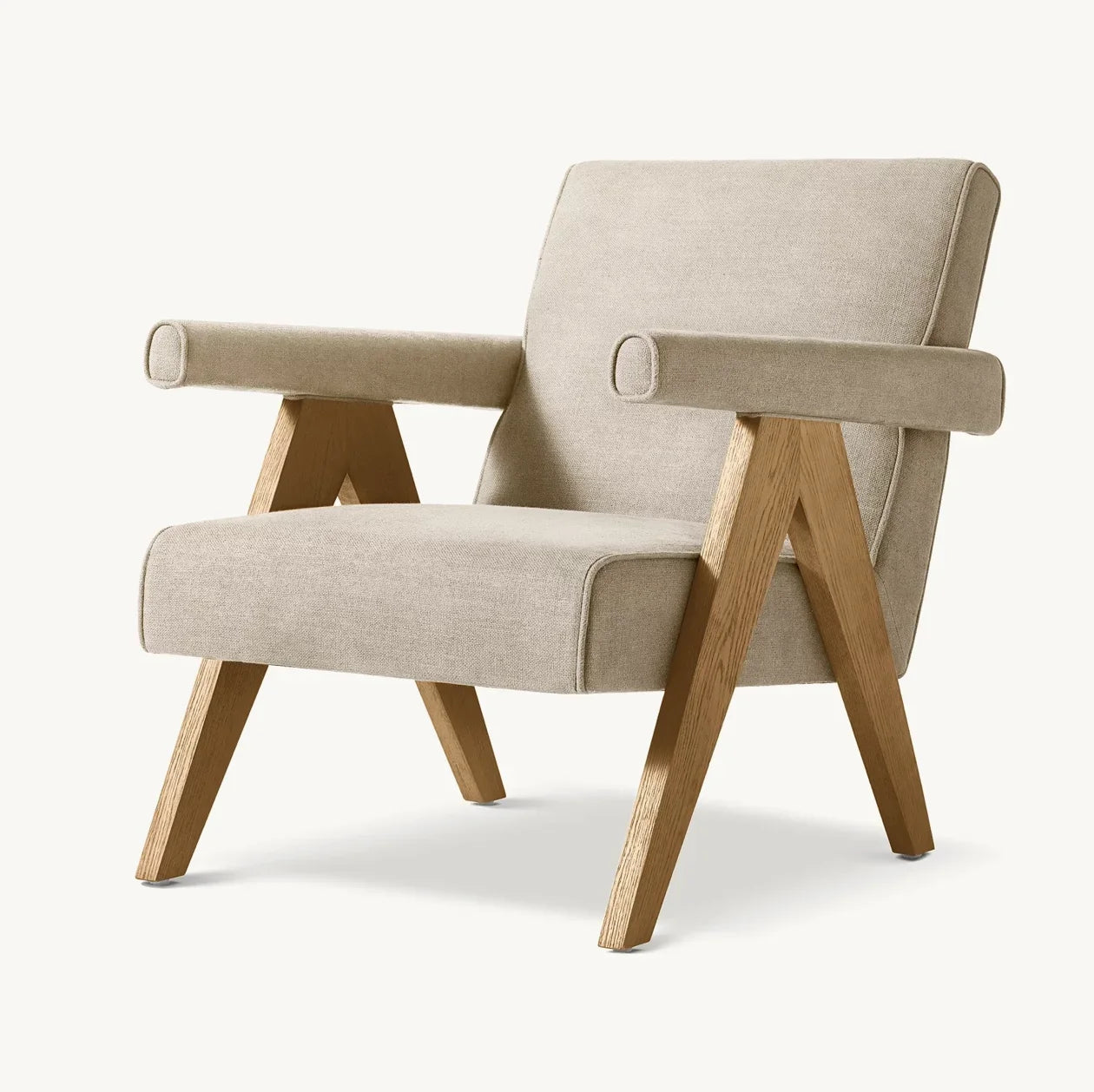 Chandigarh Mid-Century Chair – Solid Oak Minimalist Statement Piece