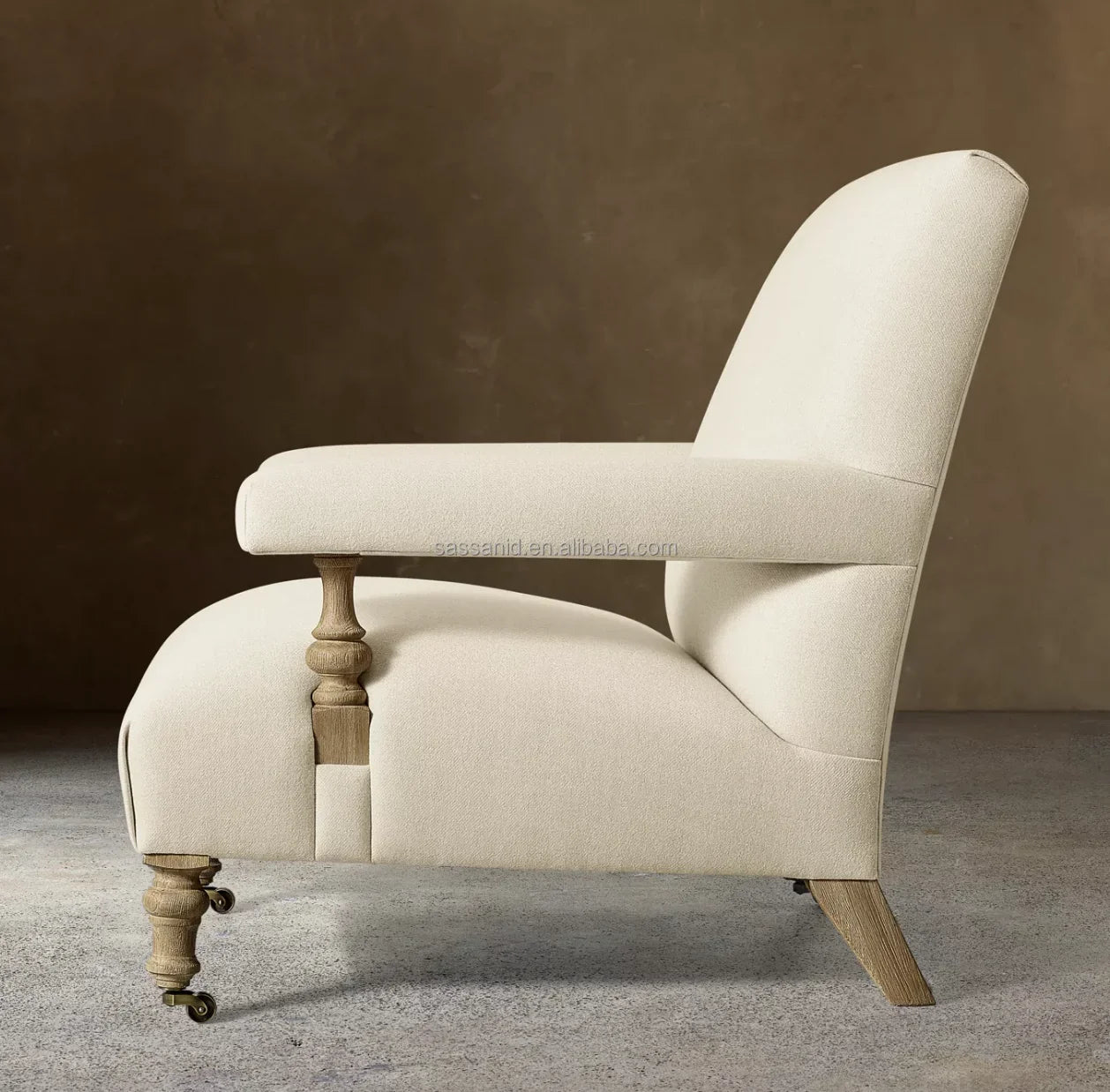 Eleanor Accent Chair – Danish Modern Design with Oak Frame