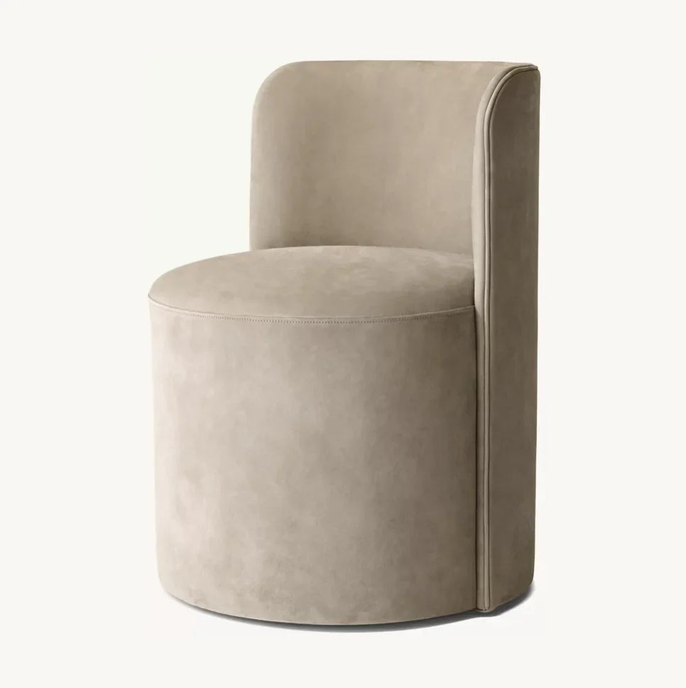 Reynaux Curve Dining Chair – Modern Leather and Solid Wood Statement Piece | 1600450548361