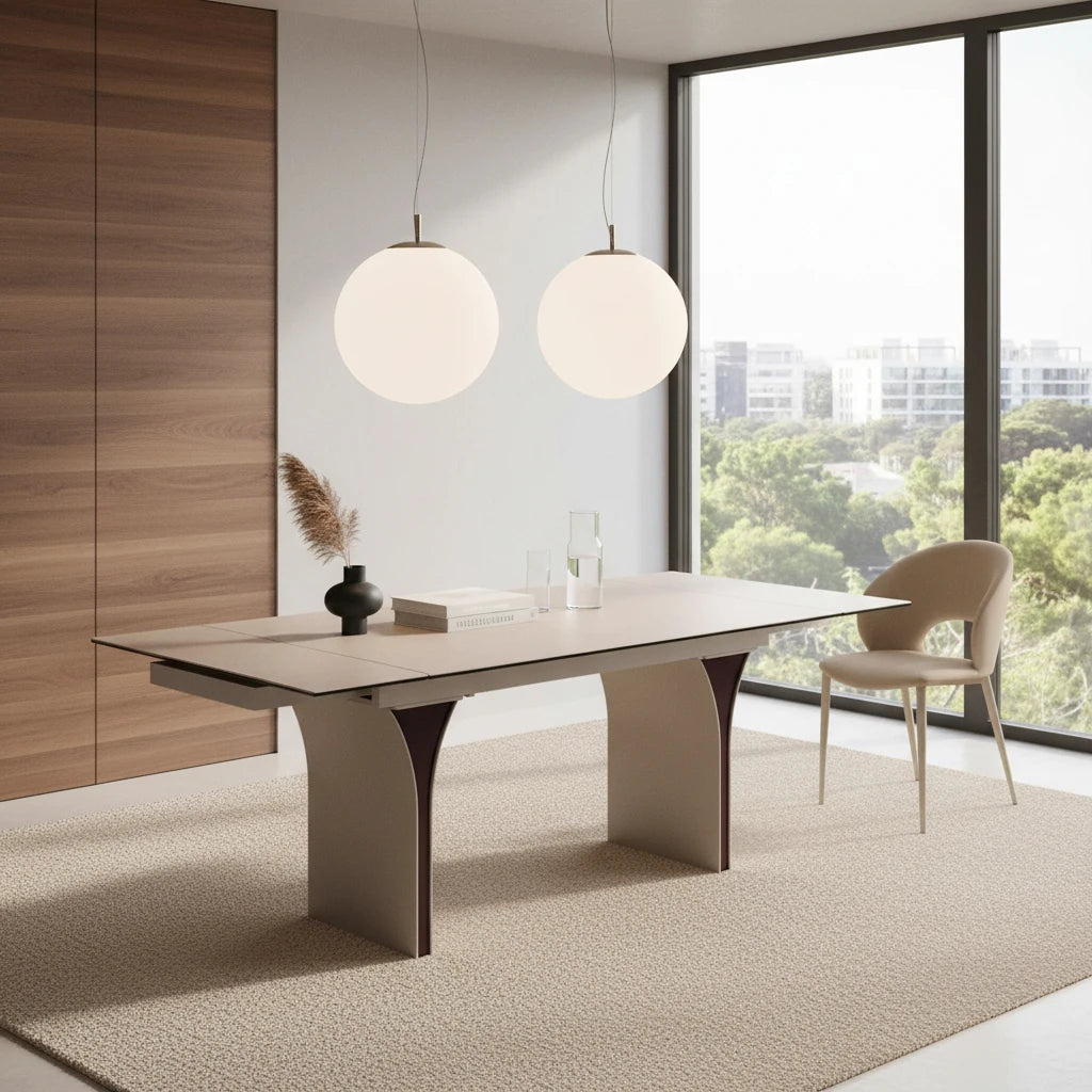 Luxury Extendable Dining Table Modern Italian Style for Villa