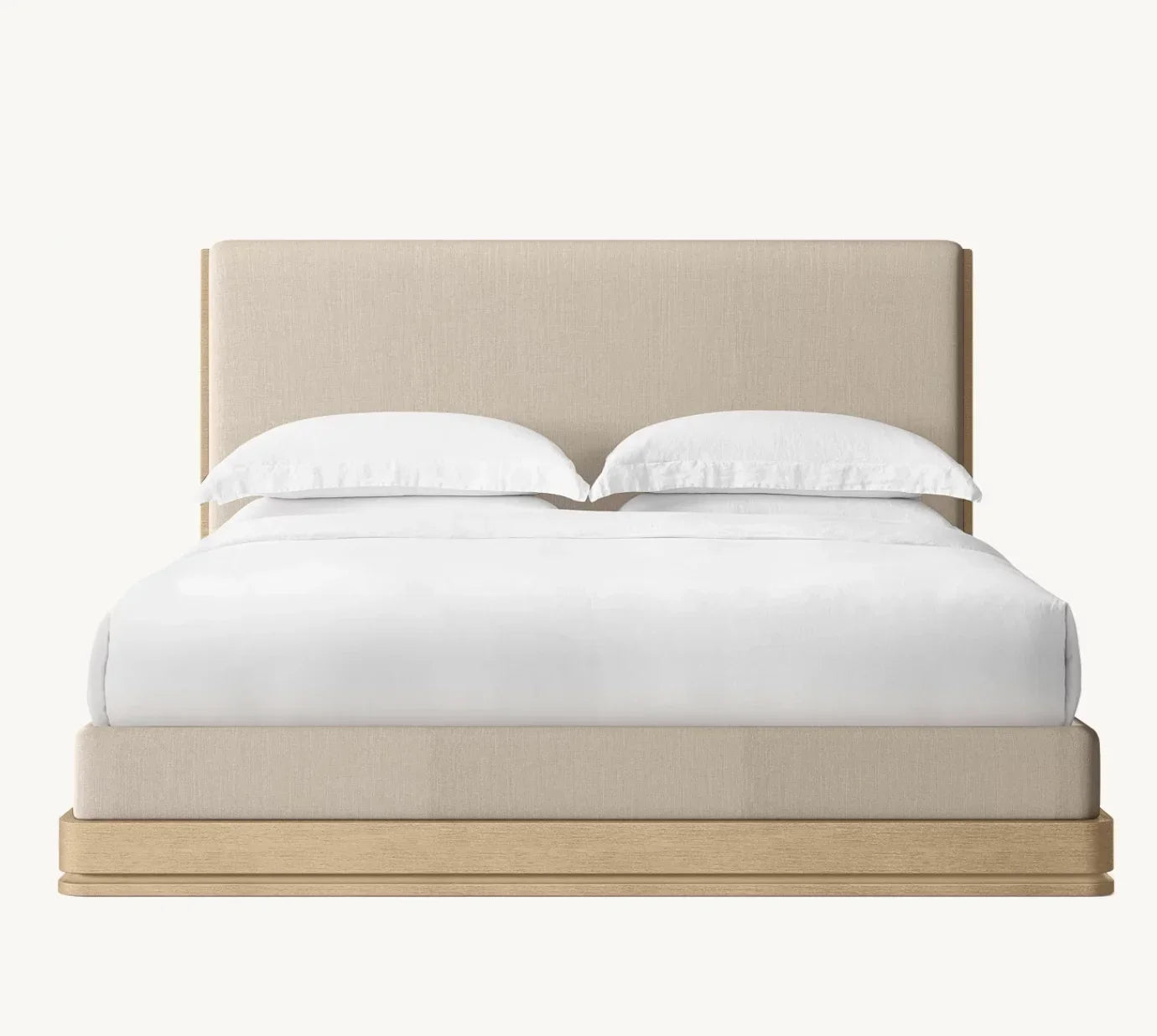 Upholstered Panel Bed – Sculptural Statement Piece | 1600938155388