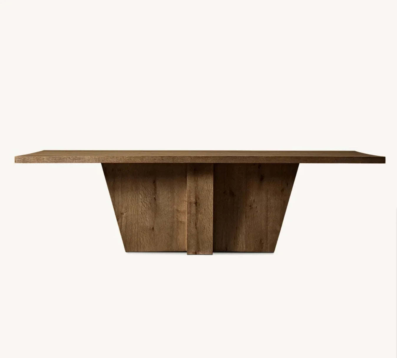 Modernist Handcrafted American Oak Dining Table – Architectural Statement Piece