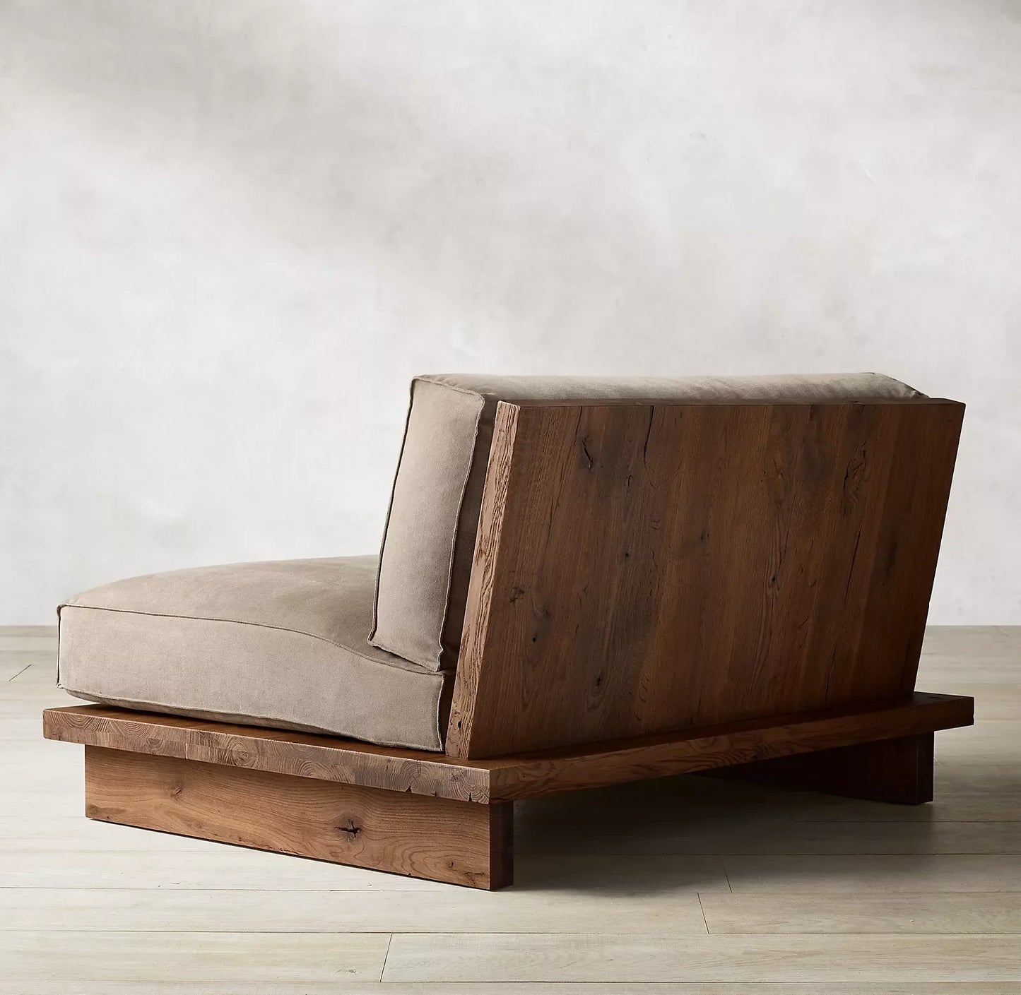 Wingback Chair – French Contemporary Design – Oak Frame with Velvet or Linen