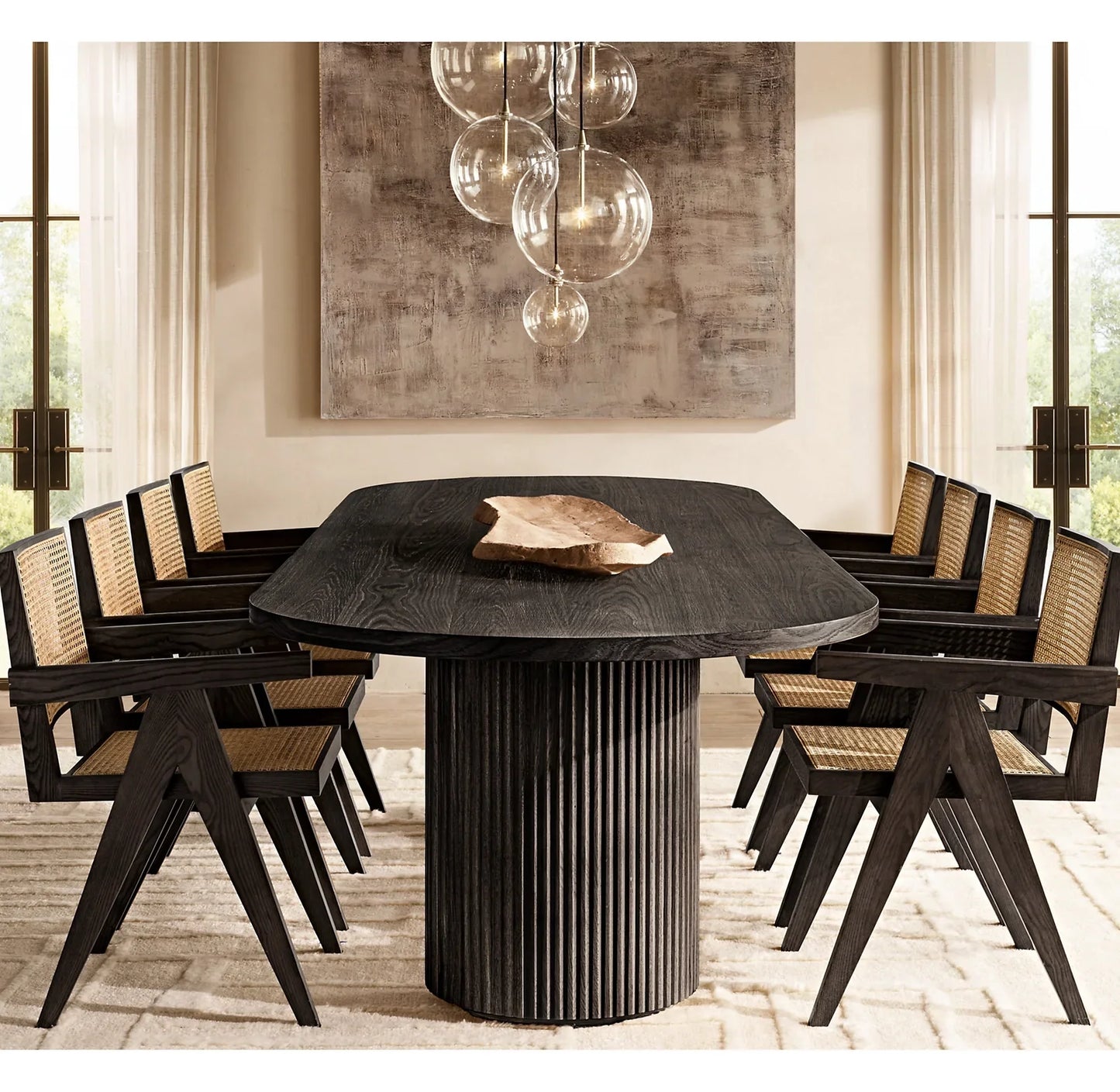 Dining Table – Byron French Art Deco Inspired Oak Statement Piece