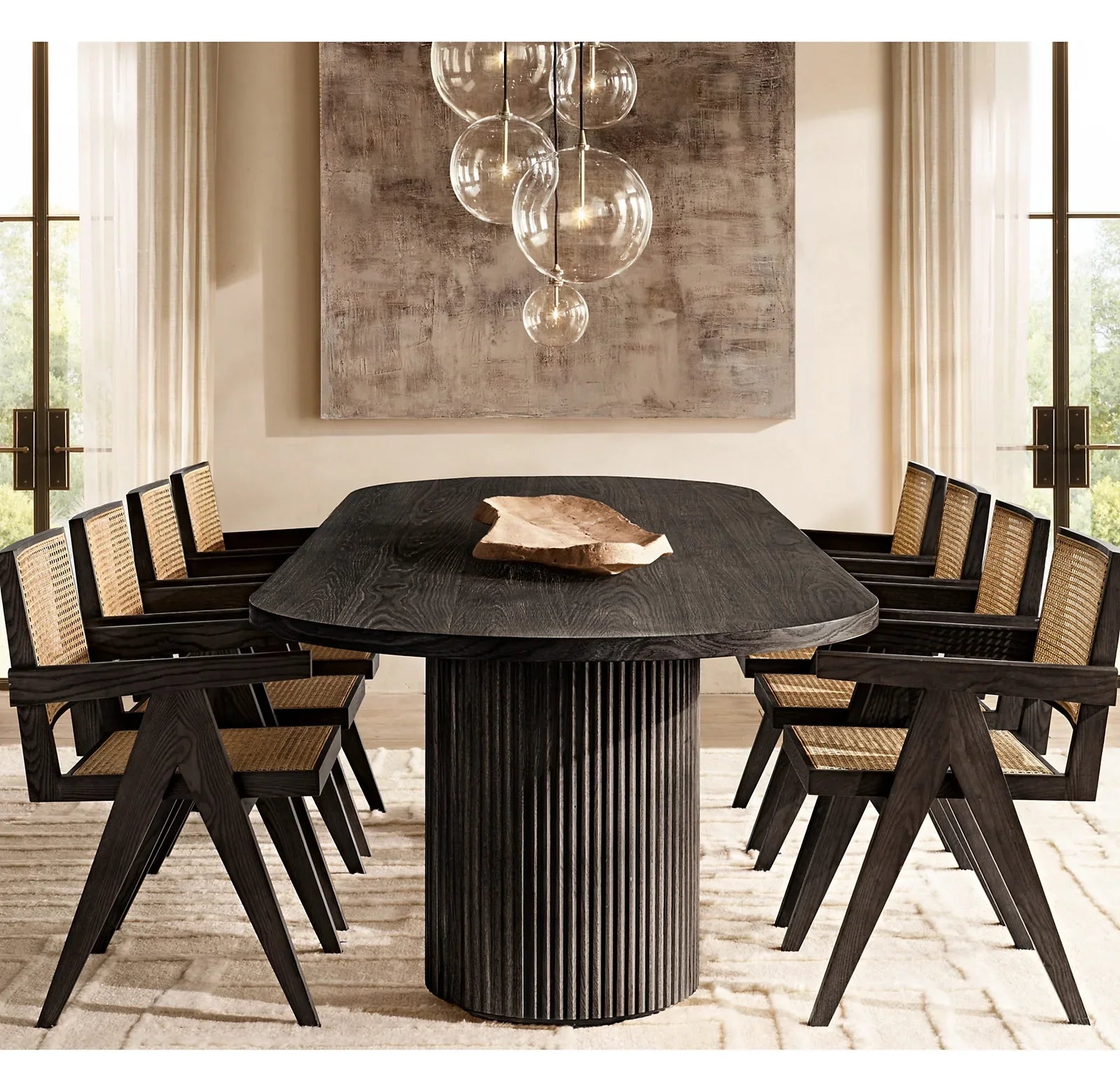 Dining Table – Byron French Art Deco Inspired Oak Statement Piece
