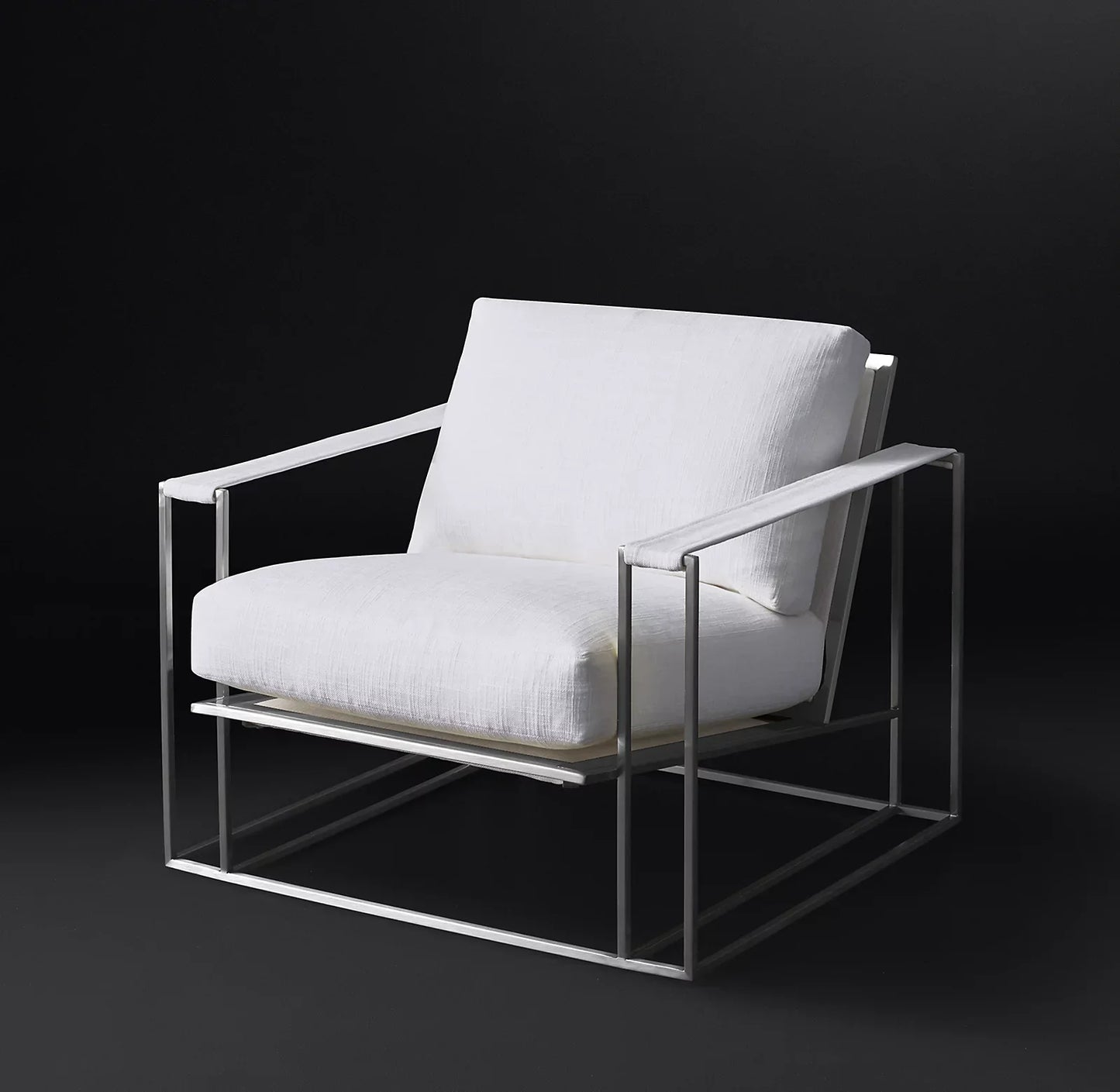 Milo Lounge Chair – Modern Velvet Accent Chair with Brushed Brass Frame
