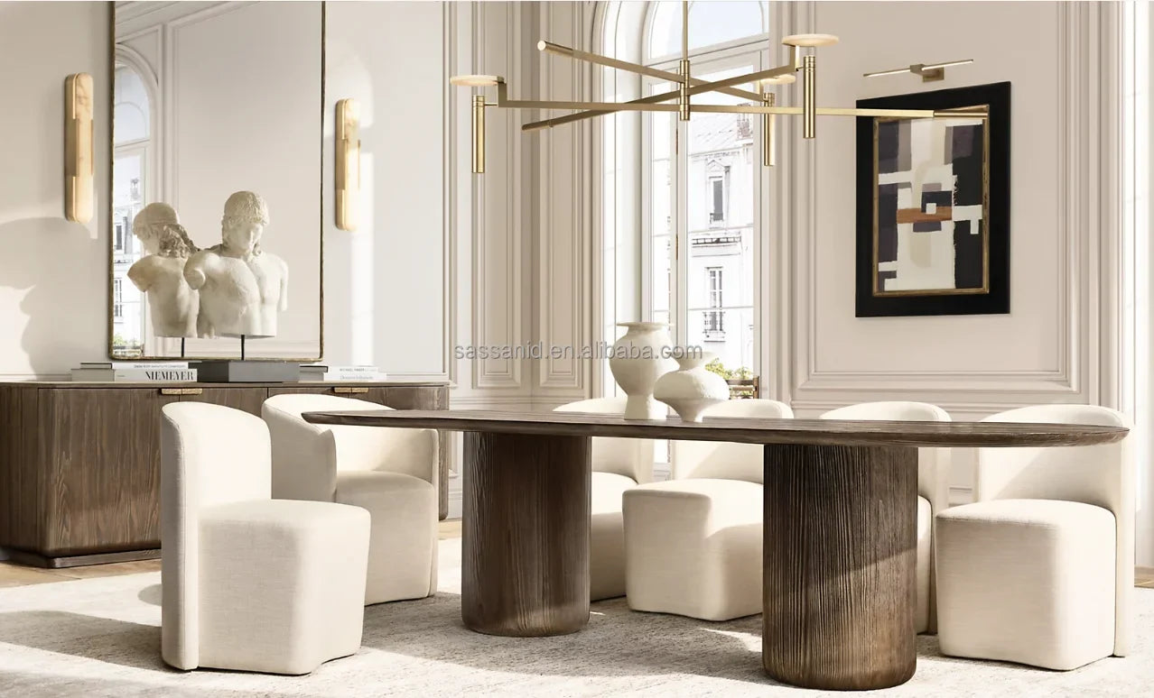 Ciro Dining Table – Mid-Century European Fir Designer Piece by Harry Worth