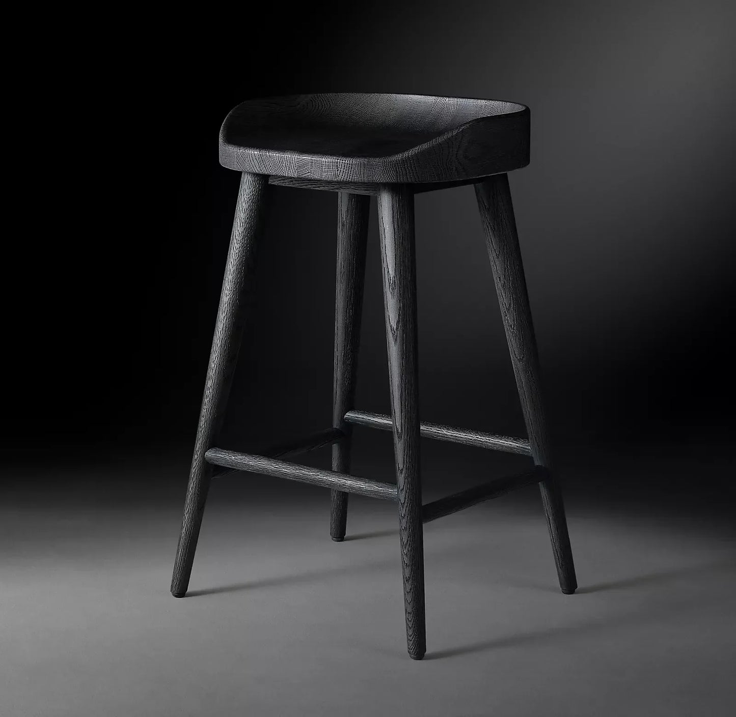 Midcentury Danish Bar & Counter Stool – Solid Oak Statement Piece | 1600415287728