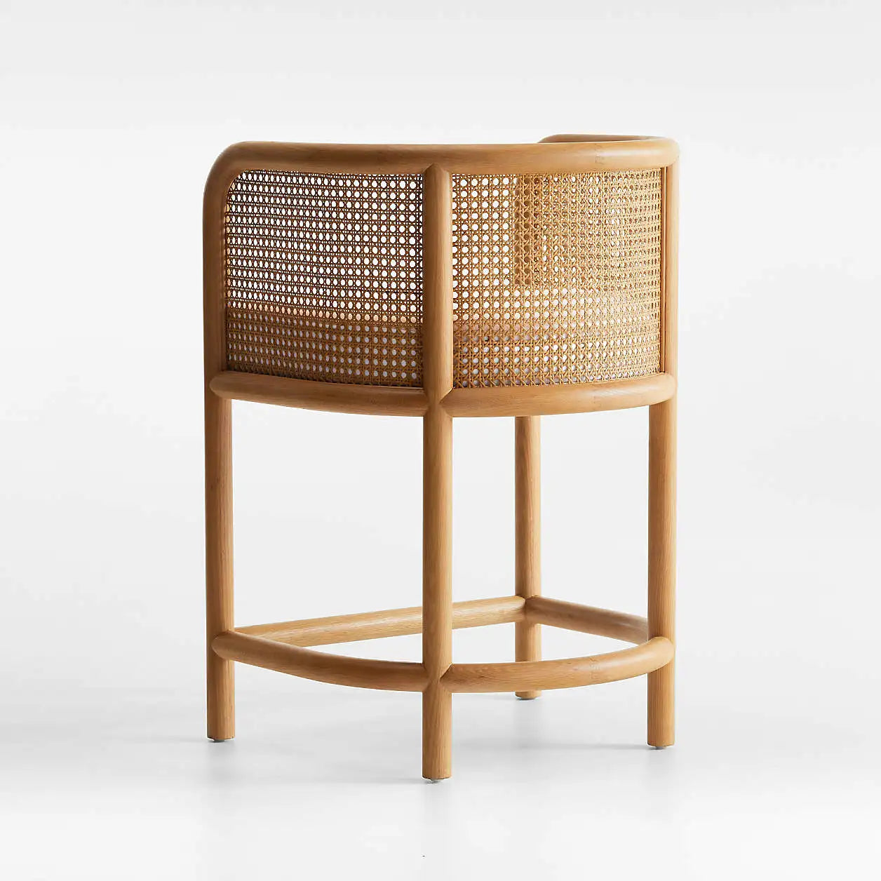 Bentwood Counter Stool – Contemporary Oak and Performance Fabric | 1601099071720