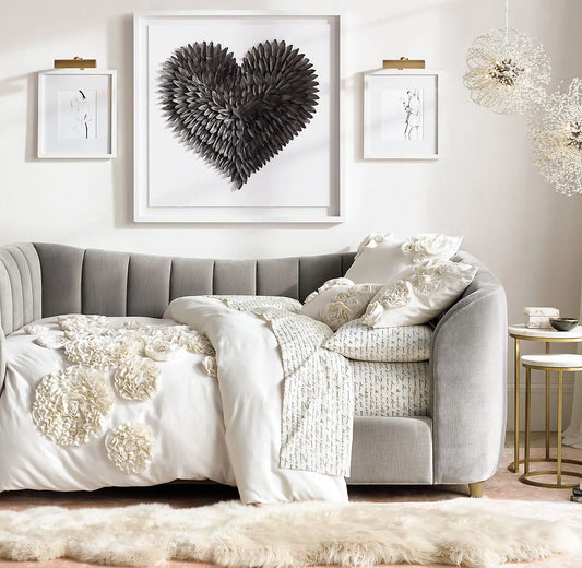Modern Upholstered Daybed – Tufted Platform Velvet Statement Piece