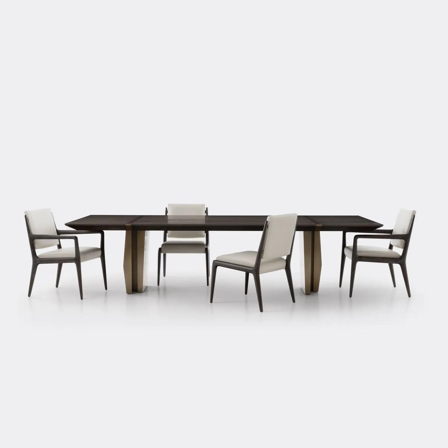 Dining Table Neoclassical 108" – Polished Stone Statement Piece | 650-690