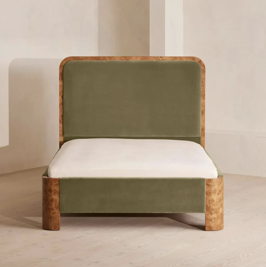 Tremont King Bed – Slipcovered Headboard in Berkshire Leather | 1601061822559