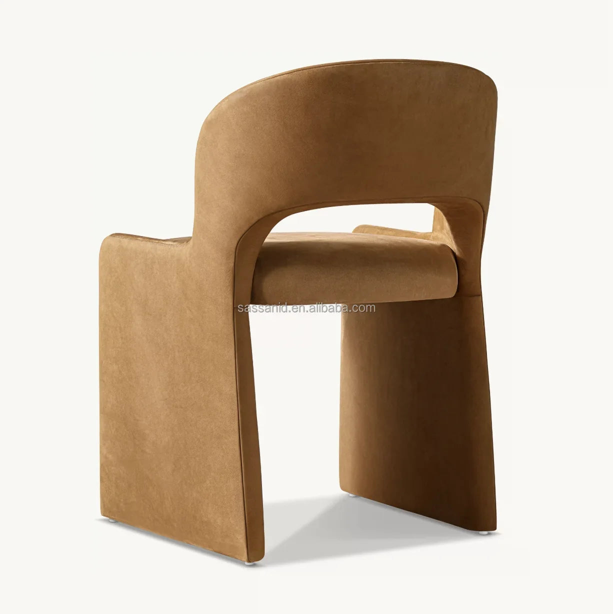 Dining Side Chair – Postmodern Profile Leather and Oak Modern | 85023-882