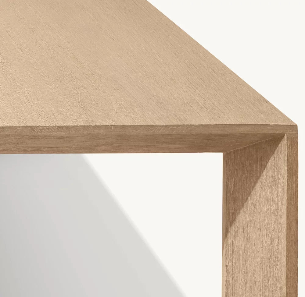 Arles Rectangular Extension Dining Table – Brushed Oak Contemporary Statement Piece