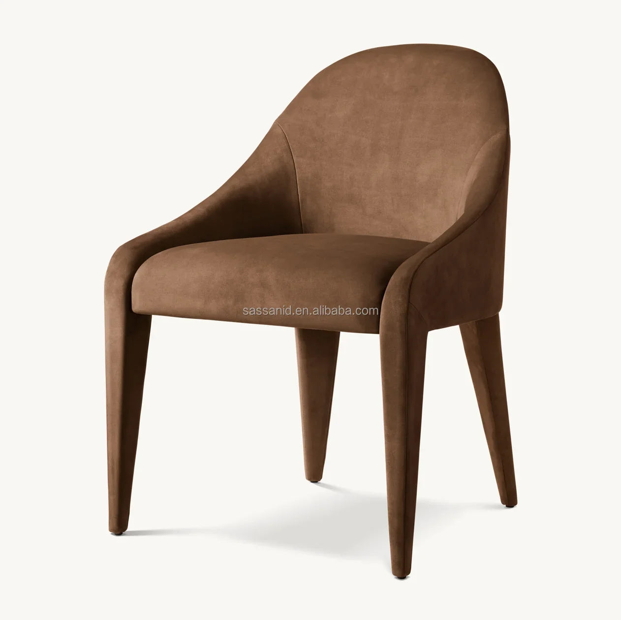 Alessia Dining Side Chair – Postmodern American Leather Statement Piece by Re Home