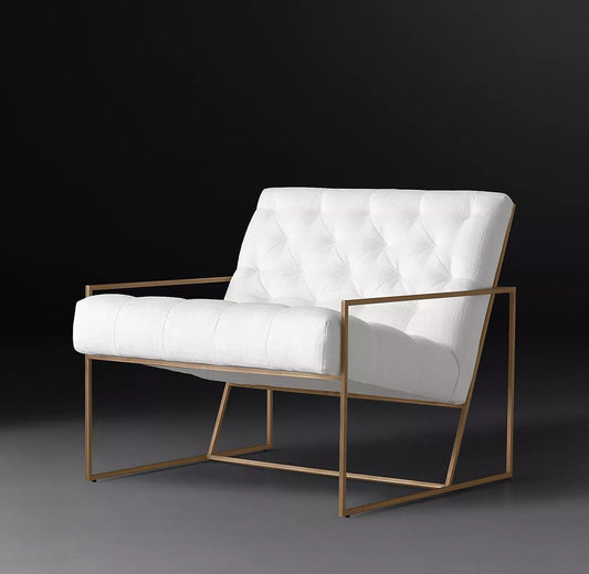 Marsden Tufted Accent Chair – Modern Velvet Upholstered Statement Piece