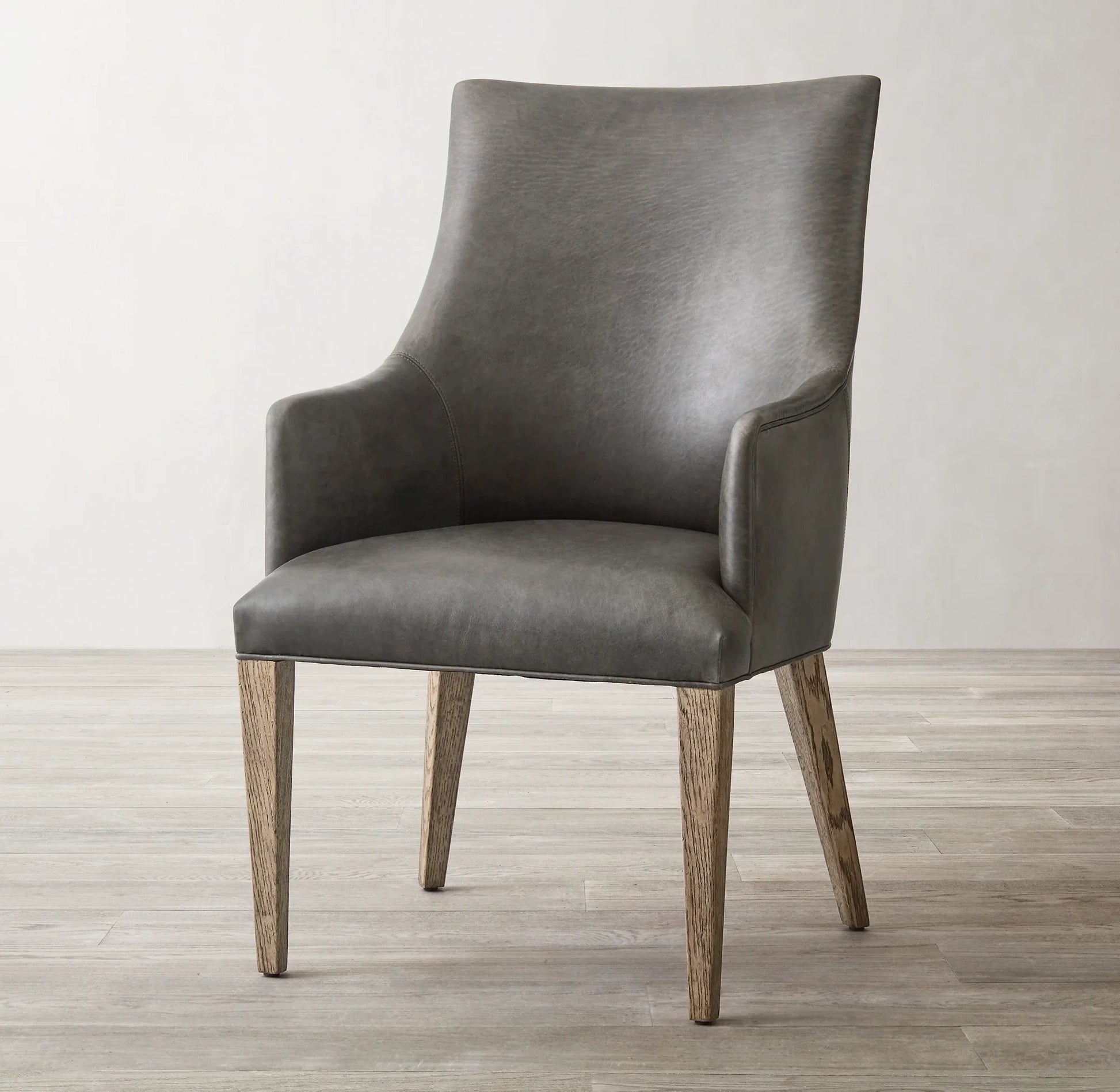 Ella Italian Style Dining Chair – Midcentury Geometric Design in Pewter