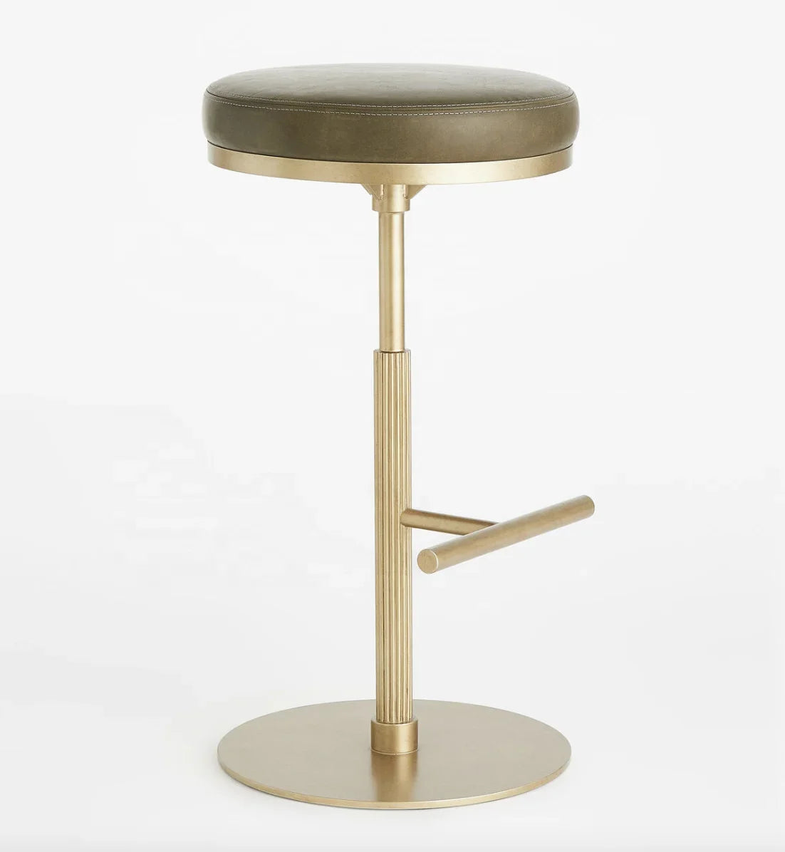 Wardell Midcentury Bar Stool – Linen & Solid Oak Statement Piece